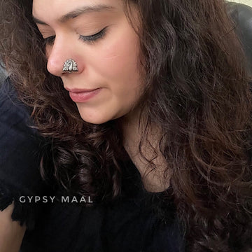 Antique Peacock Nose Clip-On